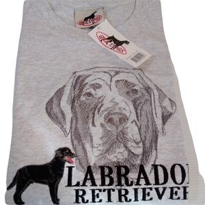 Black Lab Dog Labrador Retriever T-shirt Size XL